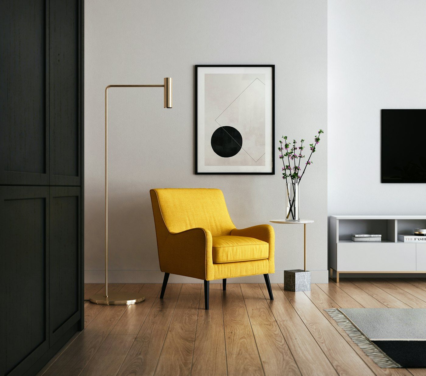Séjour — F2 Meublé, Rouen